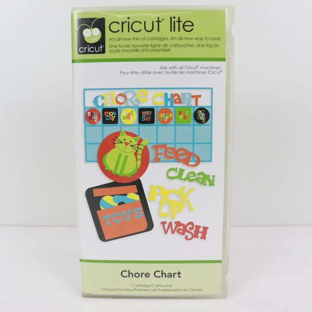 Cricut Chore Chart Cartridge 50 Themed Images 2000169